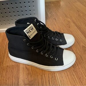 Nothing New Black High-Top Sneakers